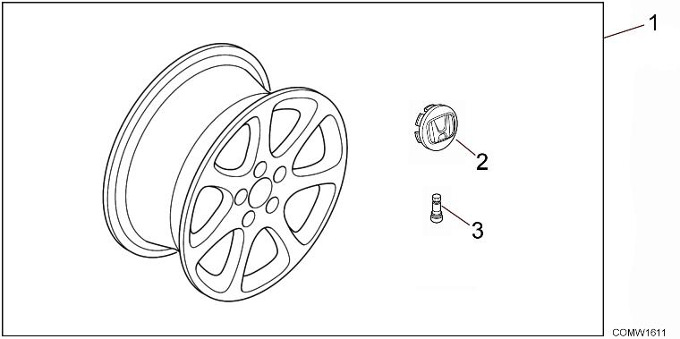 W16-CO-21 Диск колесный алюминиевый 16X6 1_2J