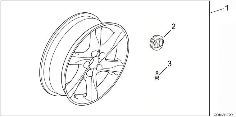 W17-CO-09 Диск колесный алюминиевый 17