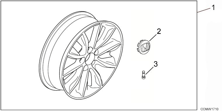 W17-CO-10 Диск колесный,алюминиевый 17