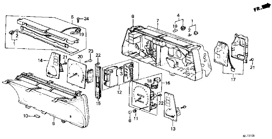 B-12-1 SPEEDOMETER COMPONENT (NS)