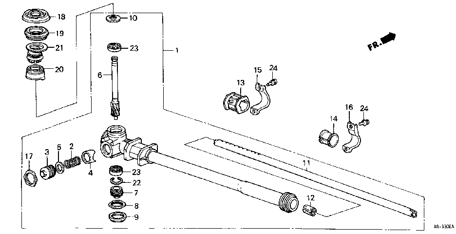 B-33 STEERING GEAR BOX ('85)