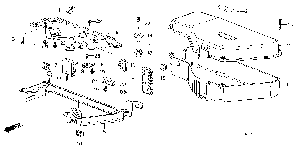 B-1-8 CONTROL BOX COVER (4) (PGM-FI)(F,G,S,W,X)