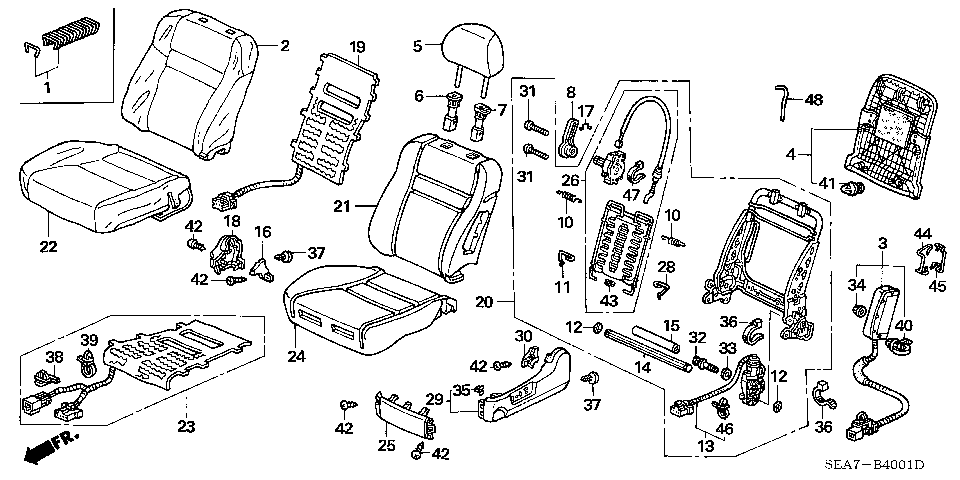 B-40-1 FRONT SEAT (L.)(LH)(2)