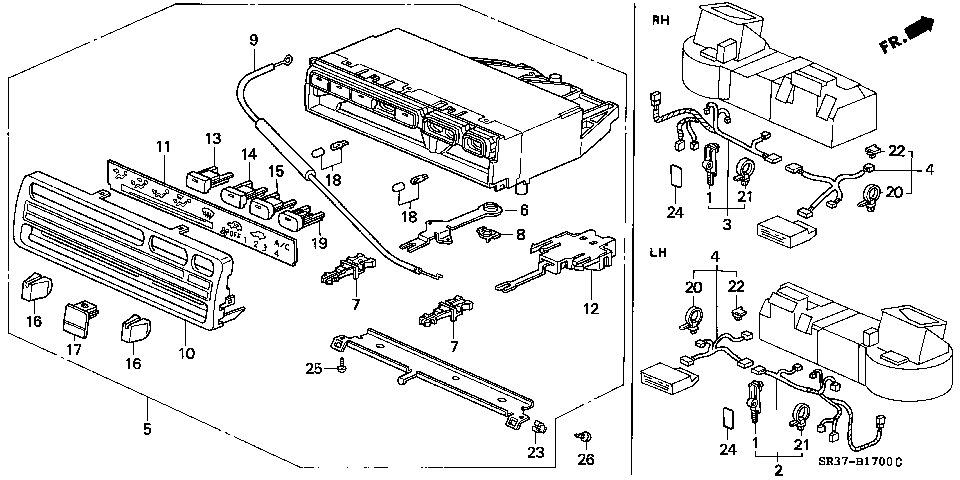 B-17 Панель управления отопителем