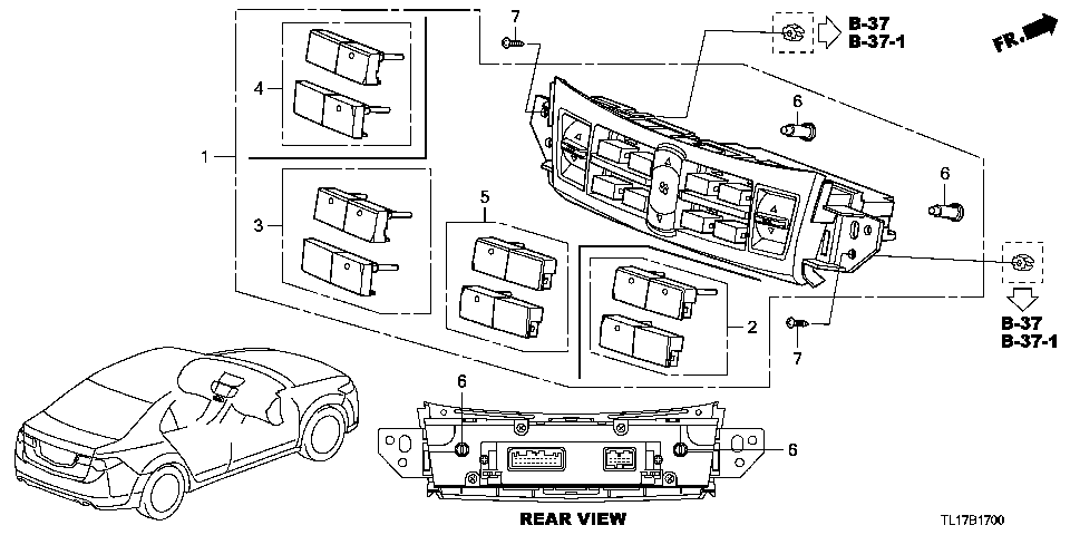 B-17 Панель управления отопителем