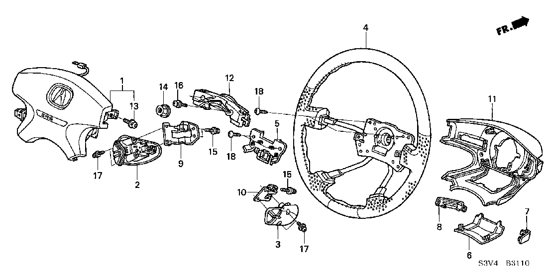 B  3110 Рулевое колесо (SRS) (1)