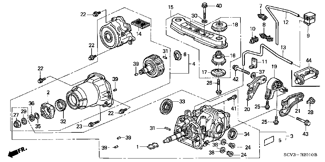B  2010 REAR DIFFERENTIAL - MOUNT
