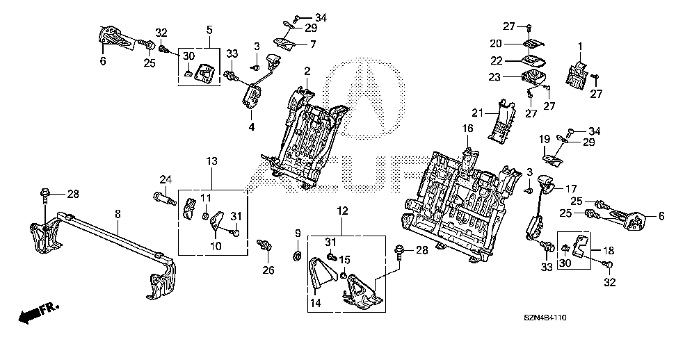 26 REAR SEAT COMPONENTS