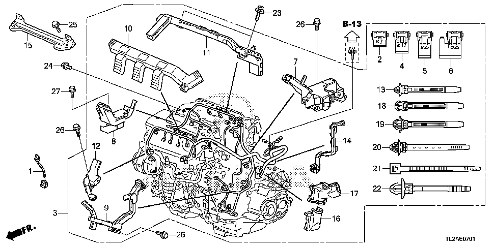 09 ENGINE WIRE HARNESS (V6)