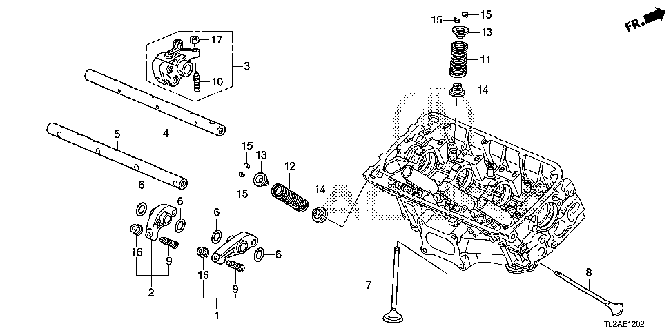 19 VALVE - ROCKER ARM (RR.) (V6)