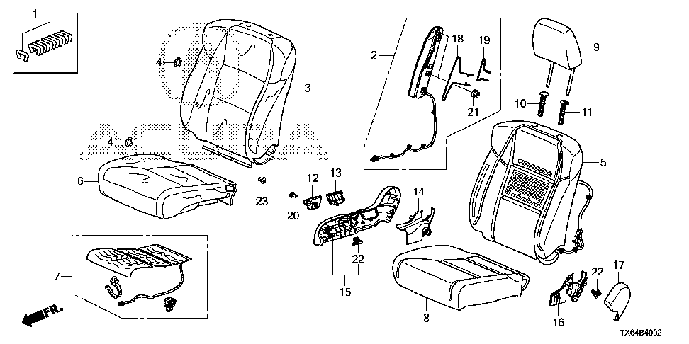 18 FRONT SEAT (R.)