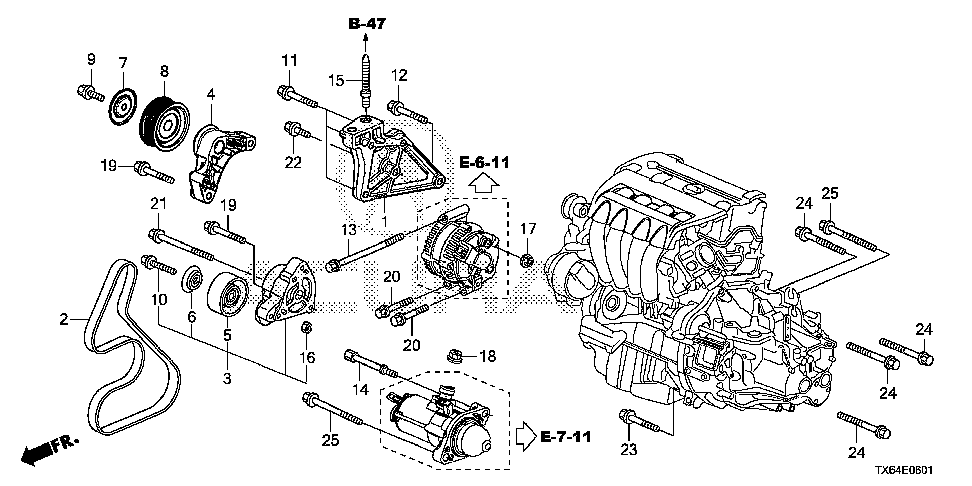 08 ENGINE MOUNTING BRACKET (2.4L) (1)