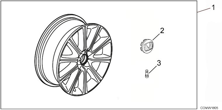 W18-CO-05 Диск колесный алюмин 18