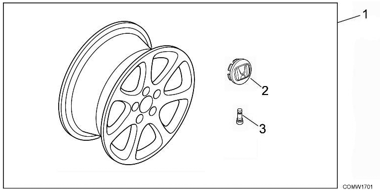 W17-CO-01 Диск колесный алюминиевый 17