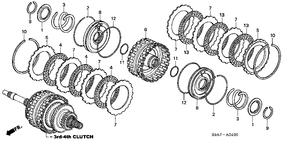 ATM-4-20 CLUTCH (3RD-4TH) (4AT)