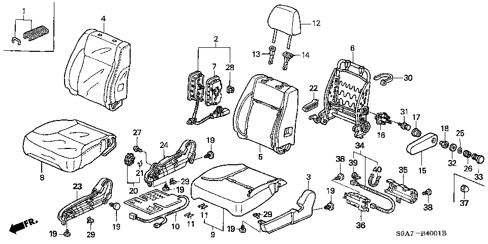 B-40-1 FRONT SEAT (R.)