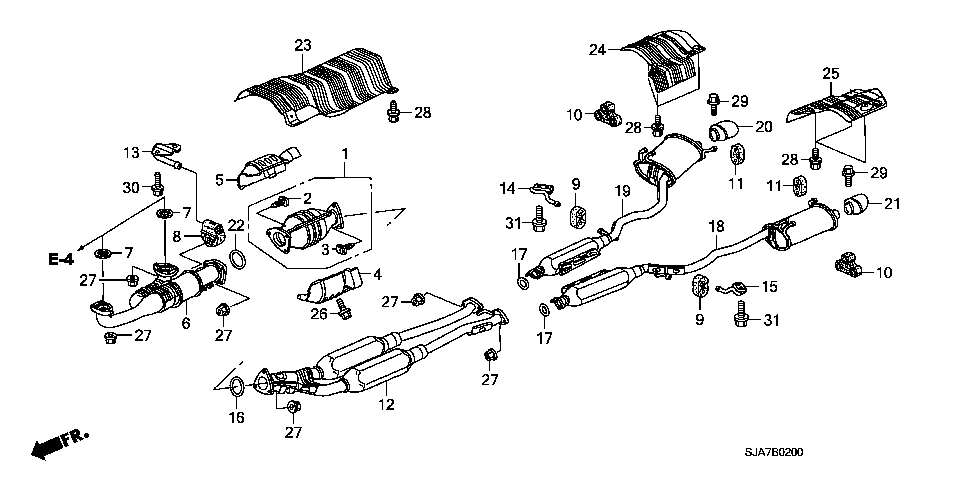 B-2 EXHAUST PIPE/SILENCER