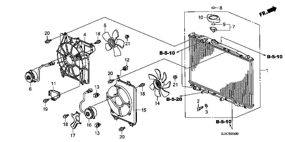 B-5 RADIATOR(DENSO)