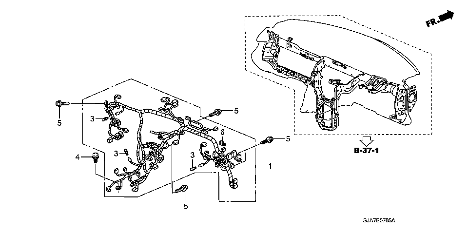 B-7-5 WIRE HARNESS(RH)(2)