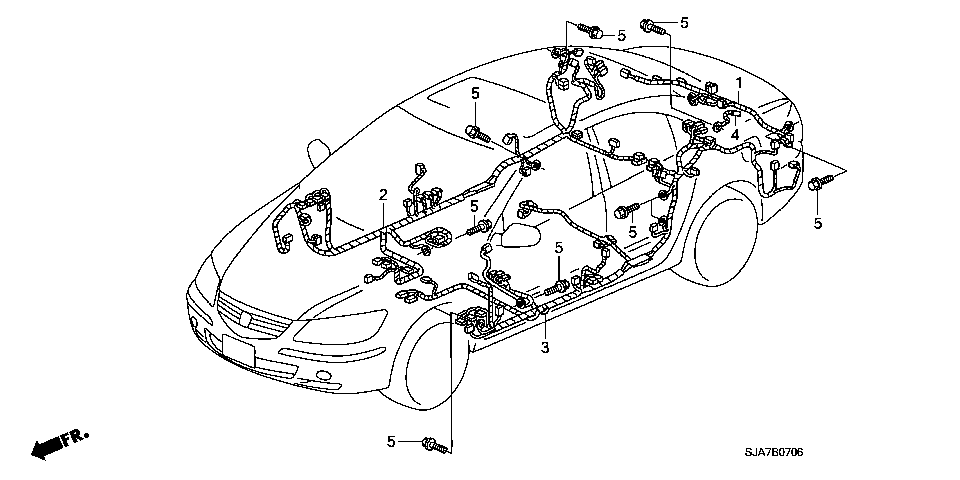 B-7-6 WIRE HARNESS(RH)(3)