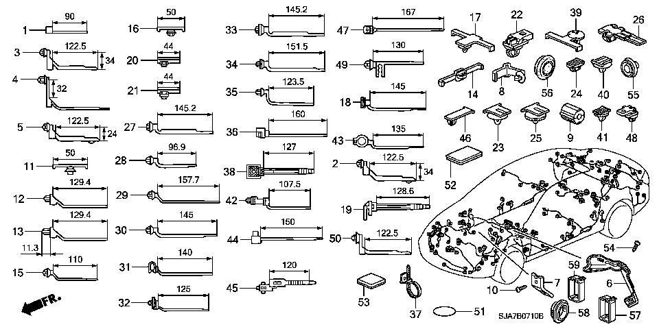 B-7-10 HARNESS BAND/BRACKET(LH)
