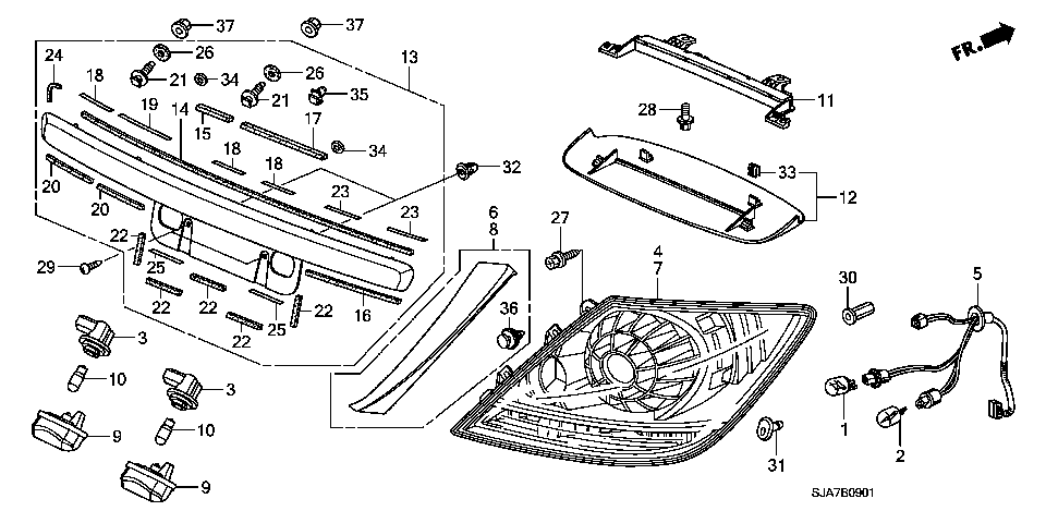 B-9-1 TAILLIGHT/LICENSE LIGHT(2 )