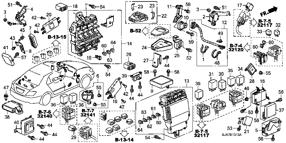 B-13-13 CONTROL UNIT(CABIN)(RH)(1 )