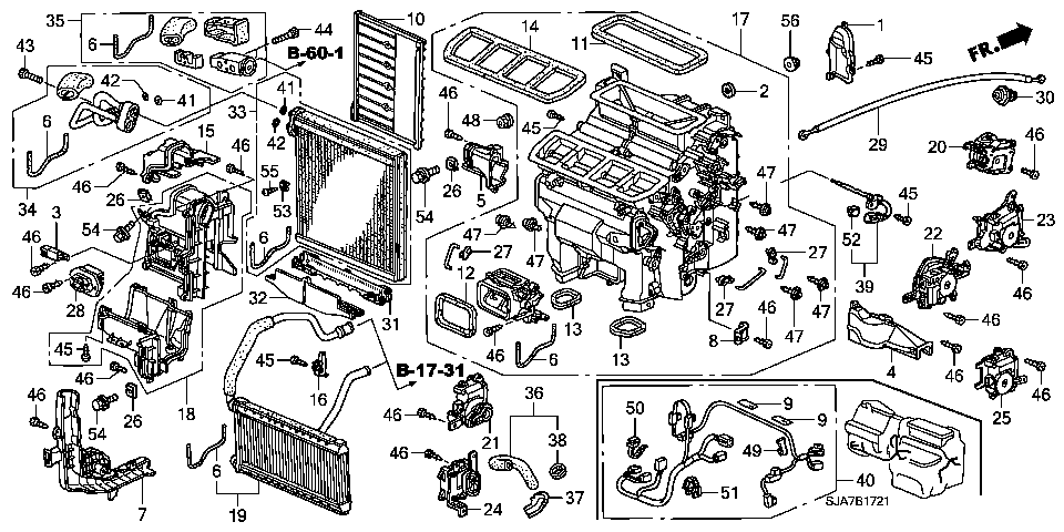 B-17-21 HEATER UNIT(RH)