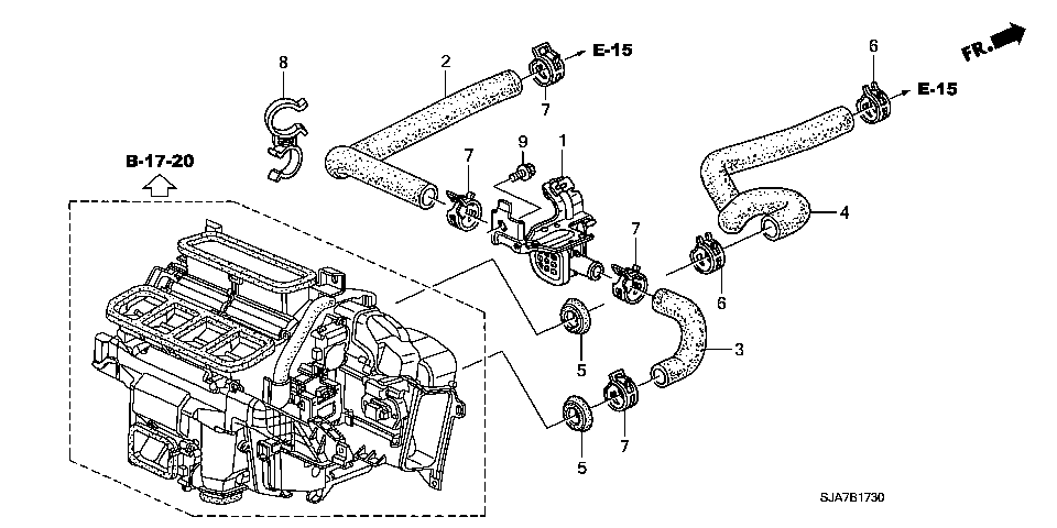 B-17-30 WATER VALVE(LH)