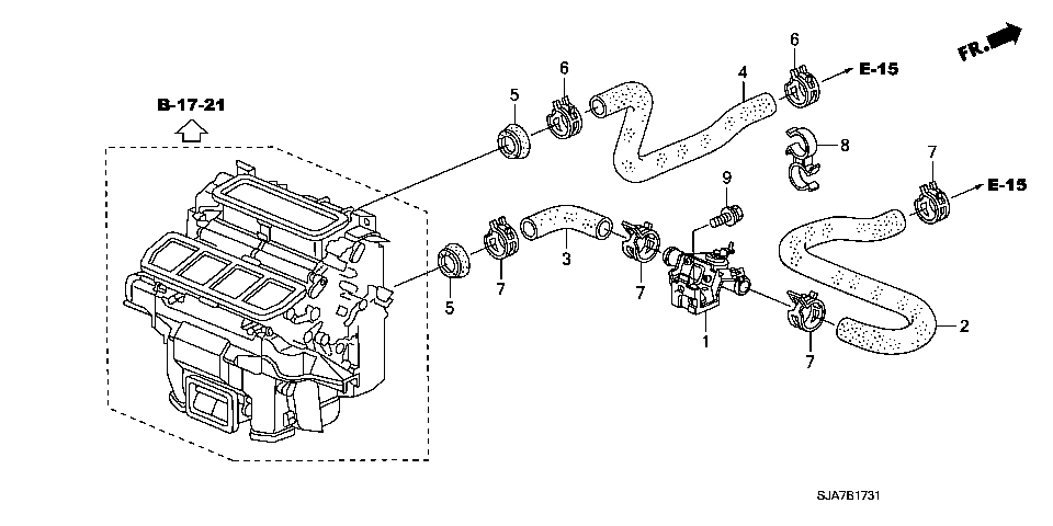 B-17-31 WATER VALVE(RH)