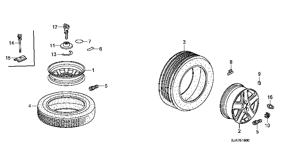 B-18 TIRE/WHEEL DISKS