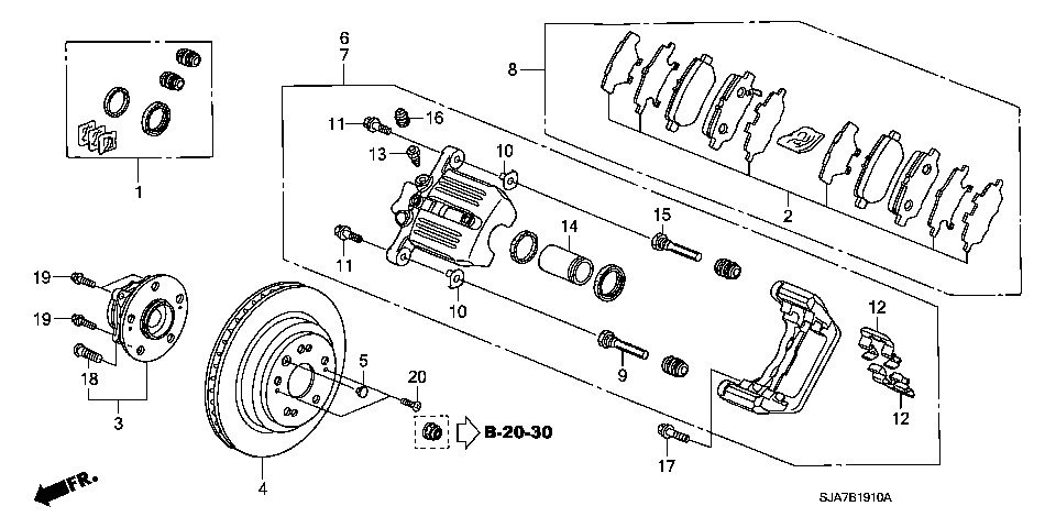 B-19-10 REAR BRAKE(DISK)