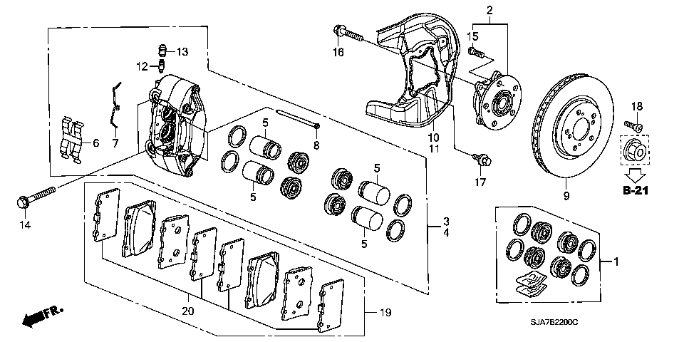 B-22 FRONT BRAKE