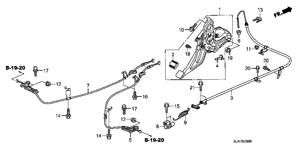B-26 PARKING BRAKE(LH)