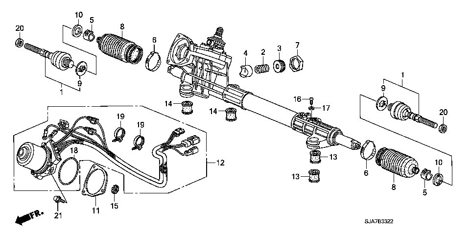 B-33-22 P.S. GEAR BOX COMPONENTS( EPS)