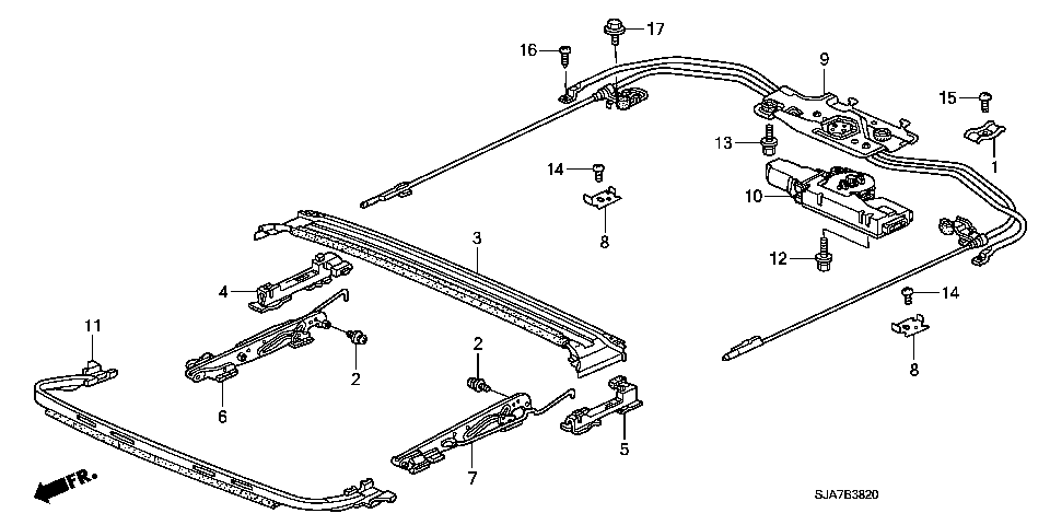 B-38-20 ROOF SLIDE COMPONENTS