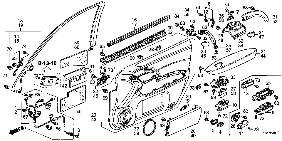 B-39-10 FRONT DOOR LINING(LH)