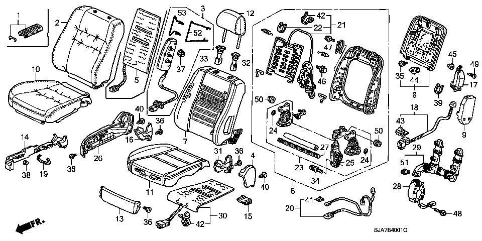 B-40-1 FRONT SEAT(R.)(-'08)