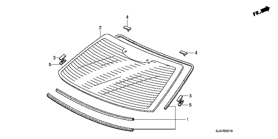 B-52-10 REAR WINDSHIELD