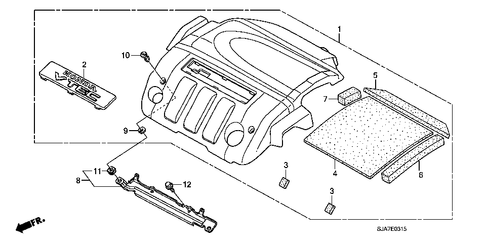 E-3-15 ENGINE COVER(-'08)