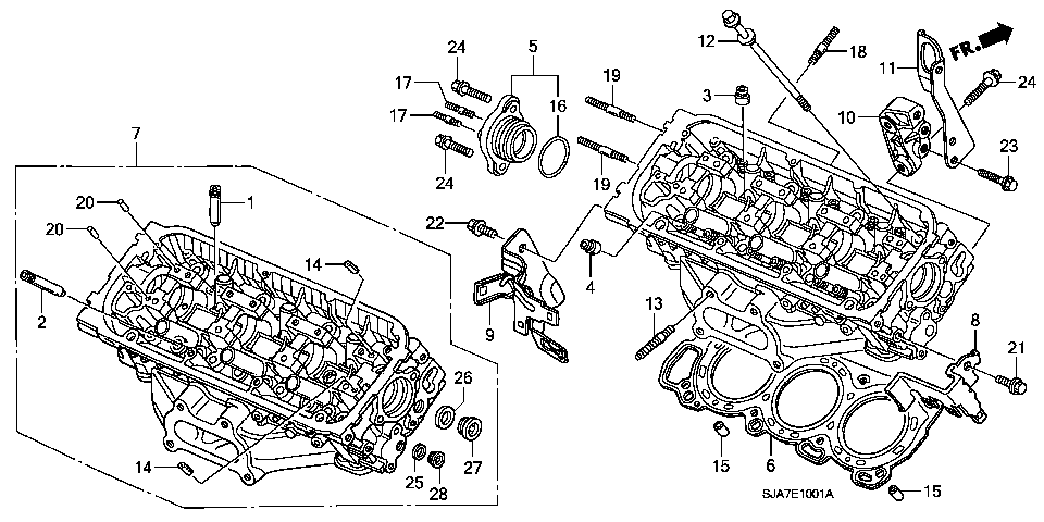 E-10-1 REAR CYLINDER HEAD(-'08)