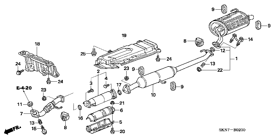 B-2 EXHAUST PIPE/SILENCER (1)