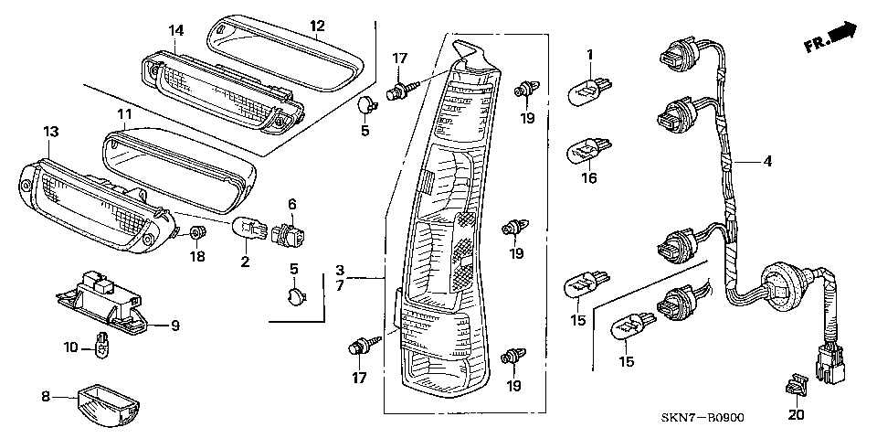 B-9 TAILLIGHT/LICENSE LIGHT