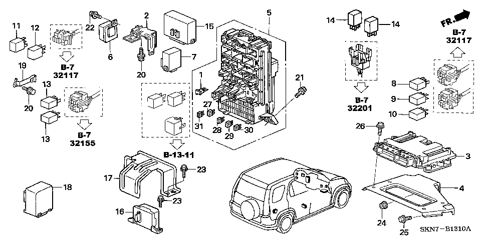 B-13-10 CONTROL UNIT(CABIN) (LH) (1)