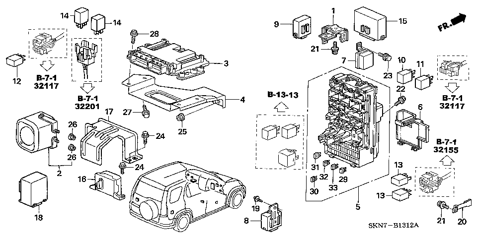B-13-12 CONTROL UNIT(CABIN) (RH) (1)