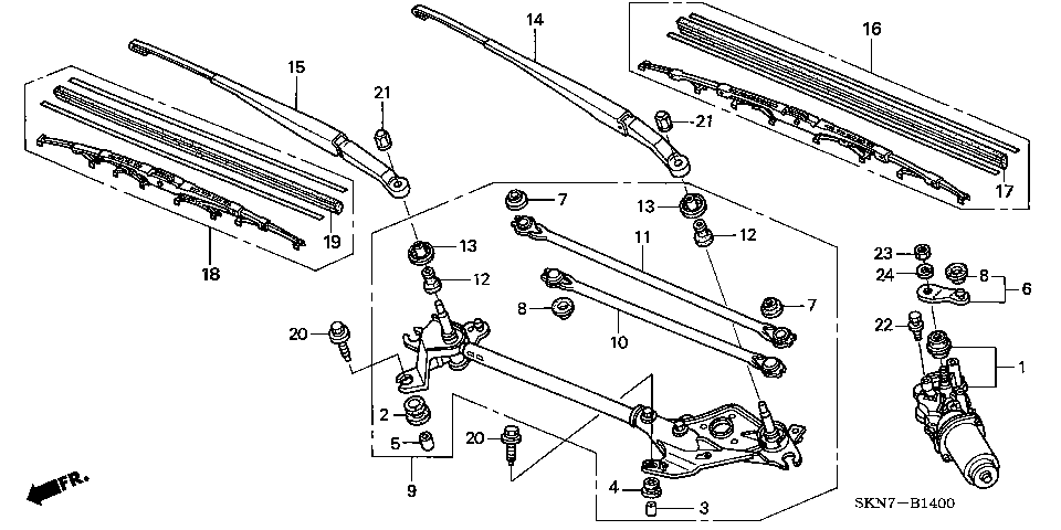 B-14 FRONT WIPER (LH)