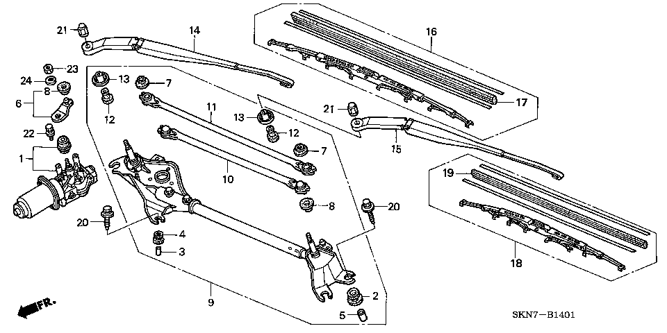 B-14-1 FRONT WIPER (RH)