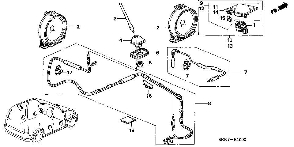 B-16 ANTENNA/SPEAKER
