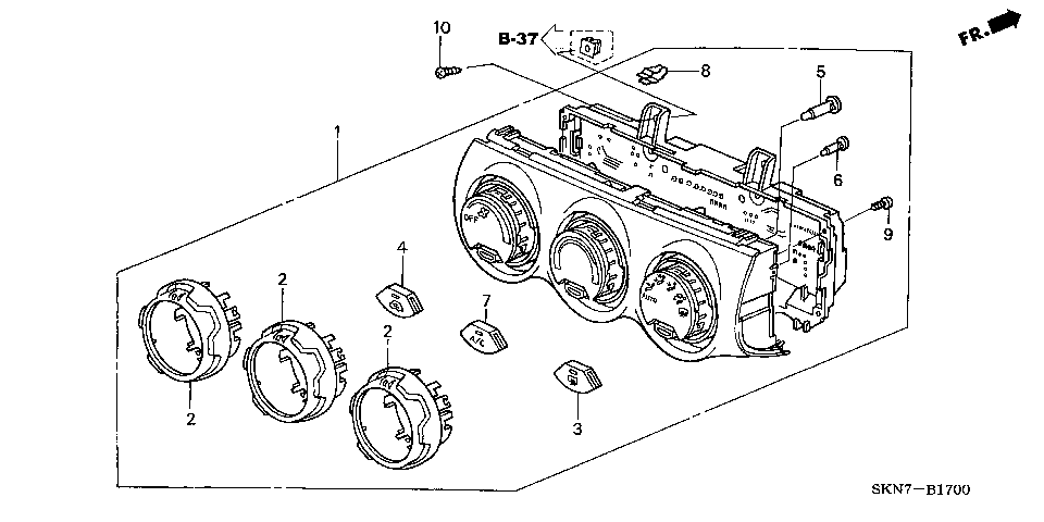 B-17 HEATER CONTROL (LH)