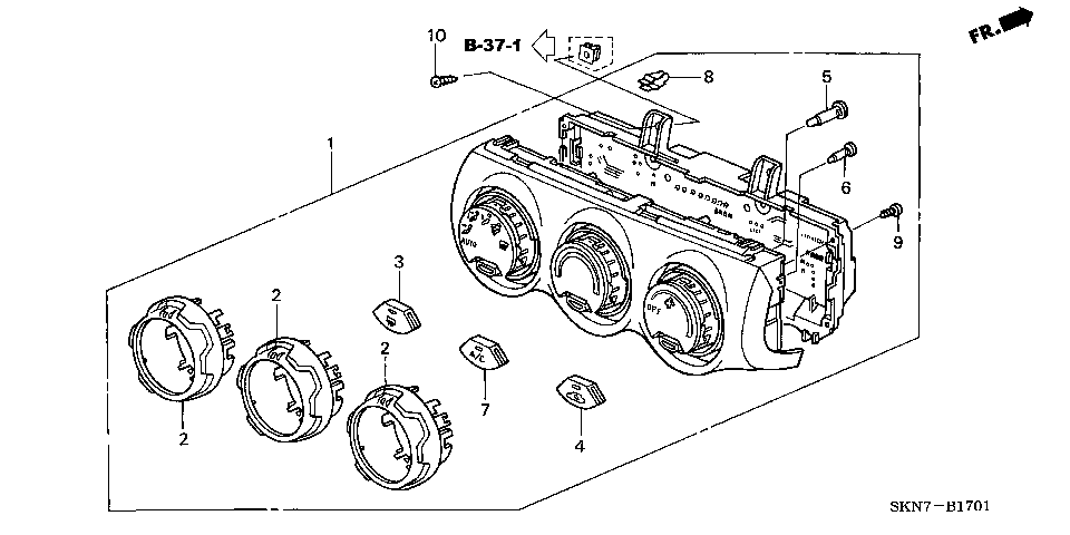 B-17-1 HEATER CONTROL (RH)